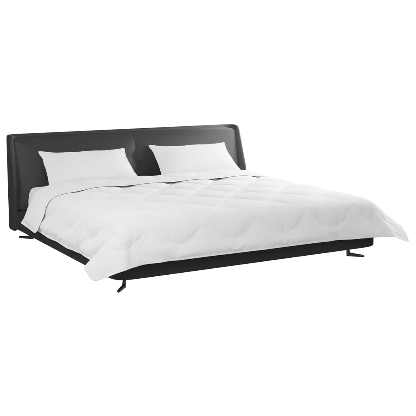 Duvet Invernale con cuscino 3 pcs Bianco Microfibra