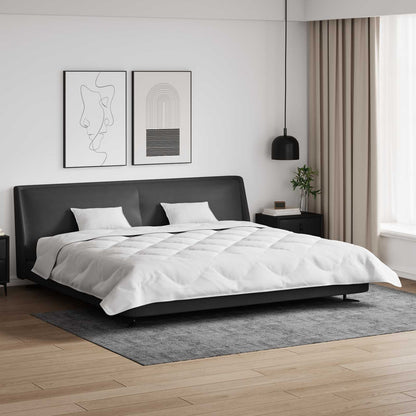 Duvet Invernale con cuscino 3 pcs Bianco Microfibra