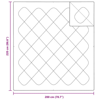 Set di Piumoni 3 pcs Bianco Microfibra e Piuma d'Oca