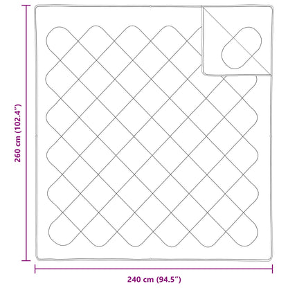 Piumone con cuscino 3 pcs Bianco Microfibra