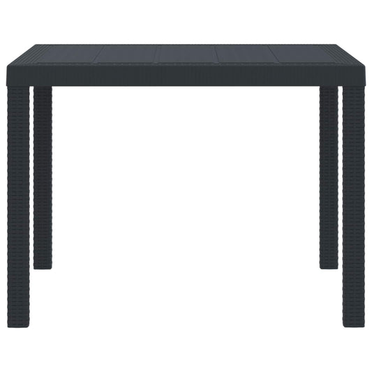 Tavolo da Pranzo da Giardino Antracite 100 x 100 x 73 cm