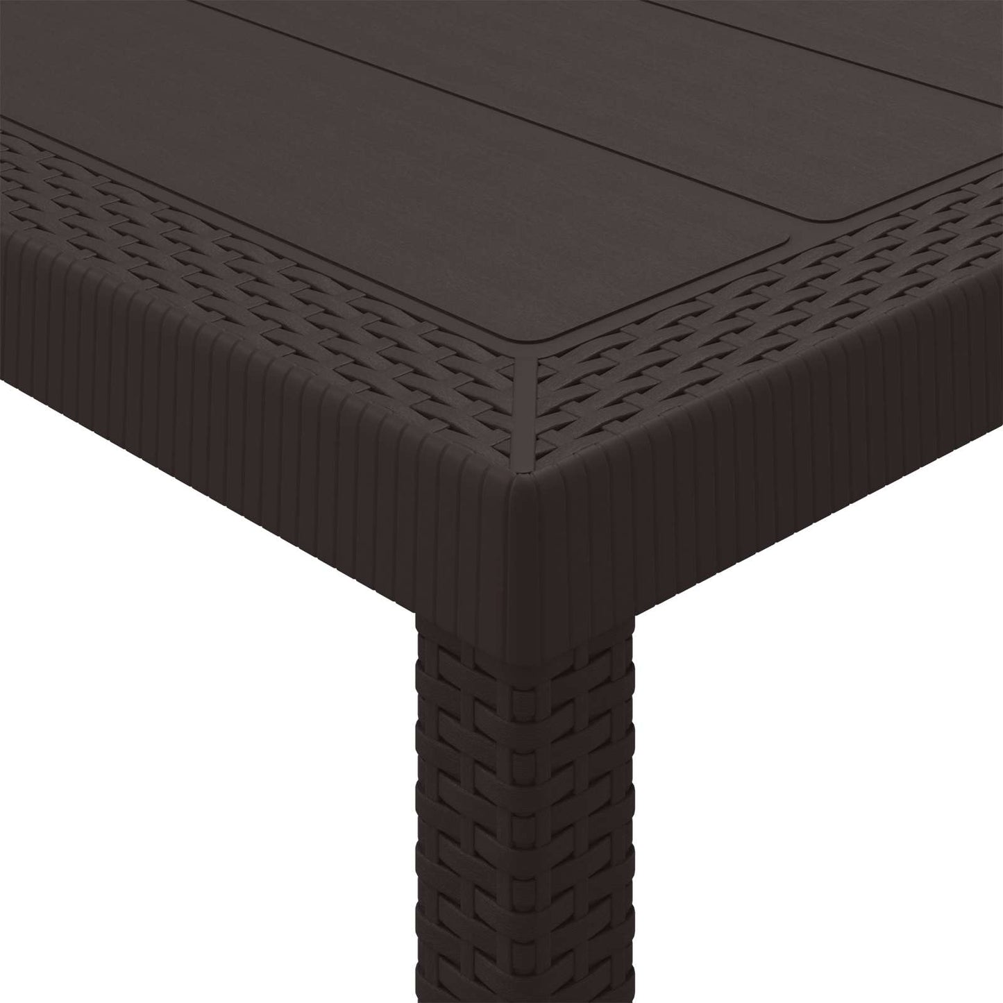 Tavolo da Giardino Marrone 150 x 100 x 73 cm polyrattan