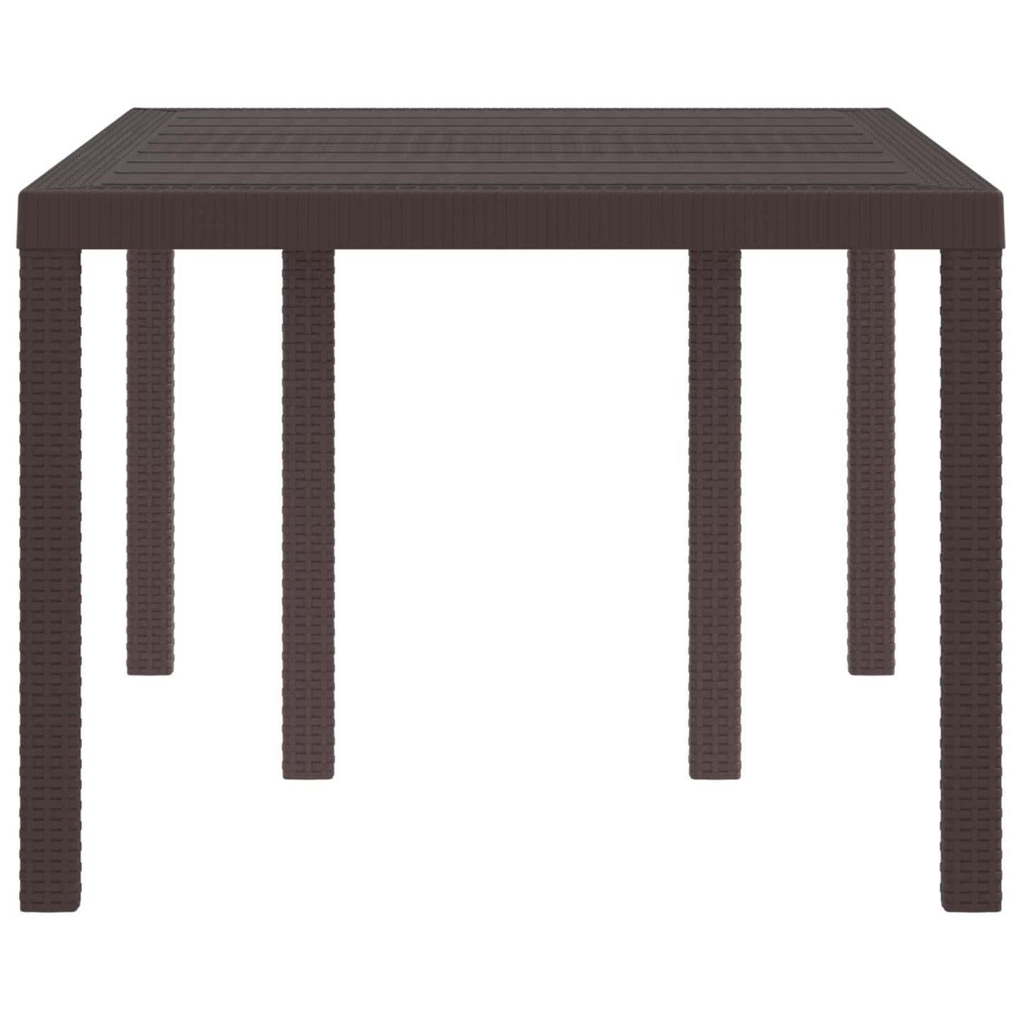 Tavolo da Giardino Marrone 150 x 100 x 73 cm polyrattan