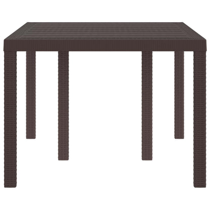 Tavolo da Giardino Marrone 150 x 100 x 73 cm polyrattan