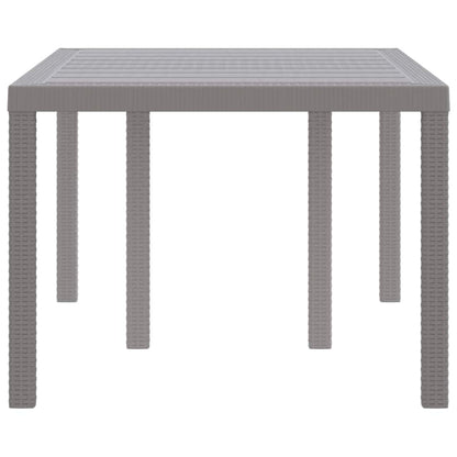 Tavolo da Giardino Grigio chiaro 150 x 100 x 73 cm polyrattan | homemem39