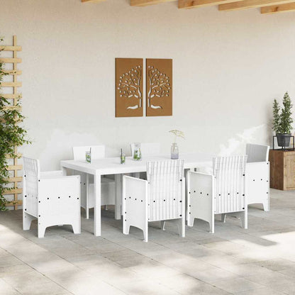 Tavolo da Pranzo da Giardino Bianco 200 x 100 x 73 cm