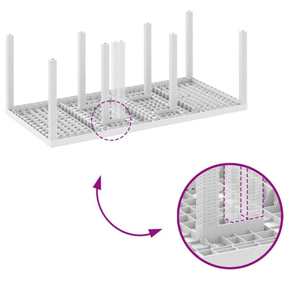 Tavolo da Pranzo da Giardino Bianco 200 x 100 x 73 cm