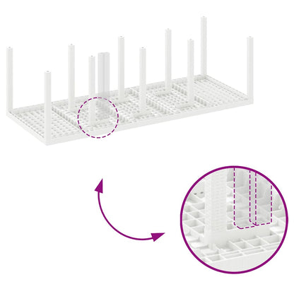 Tavolo da Pranzo da Giardino Bianco 250 x 100 x 73 cm