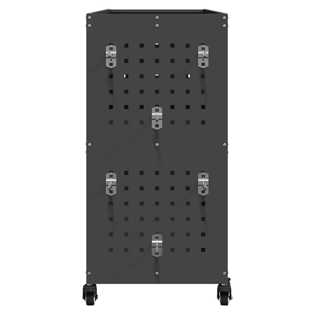 Carrello per Attrezzi con lo scaffale Nero 75 x 35 x 73 cm
