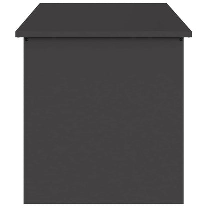 Scatola di Stoccaggio Esterno Nero 100 x 50,5 x 50 cm Acciaio