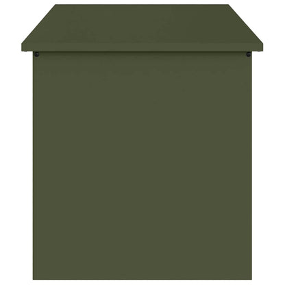 Scatola di Stoccaggio Esterno Verde oliva 100 x 50,5 x 50 cm