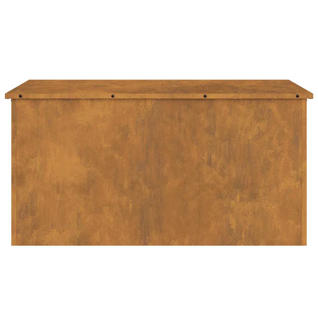 Scatola di Stoccaggio Esterno Ruggine 100 x 50,5 x 50 cm