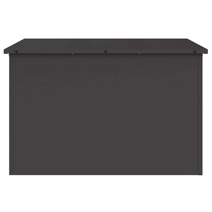 Scatola di Stoccaggio Esterno Nero 80 x 50,5 x 50 cm Acciaio