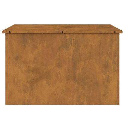 Scatola di Stoccaggio Esterno Ruggine 80 x 50,5 x 50 cm Acciaio