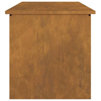 Scatola di Stoccaggio Esterno Ruggine 80 x 50,5 x 50 cm Acciaio