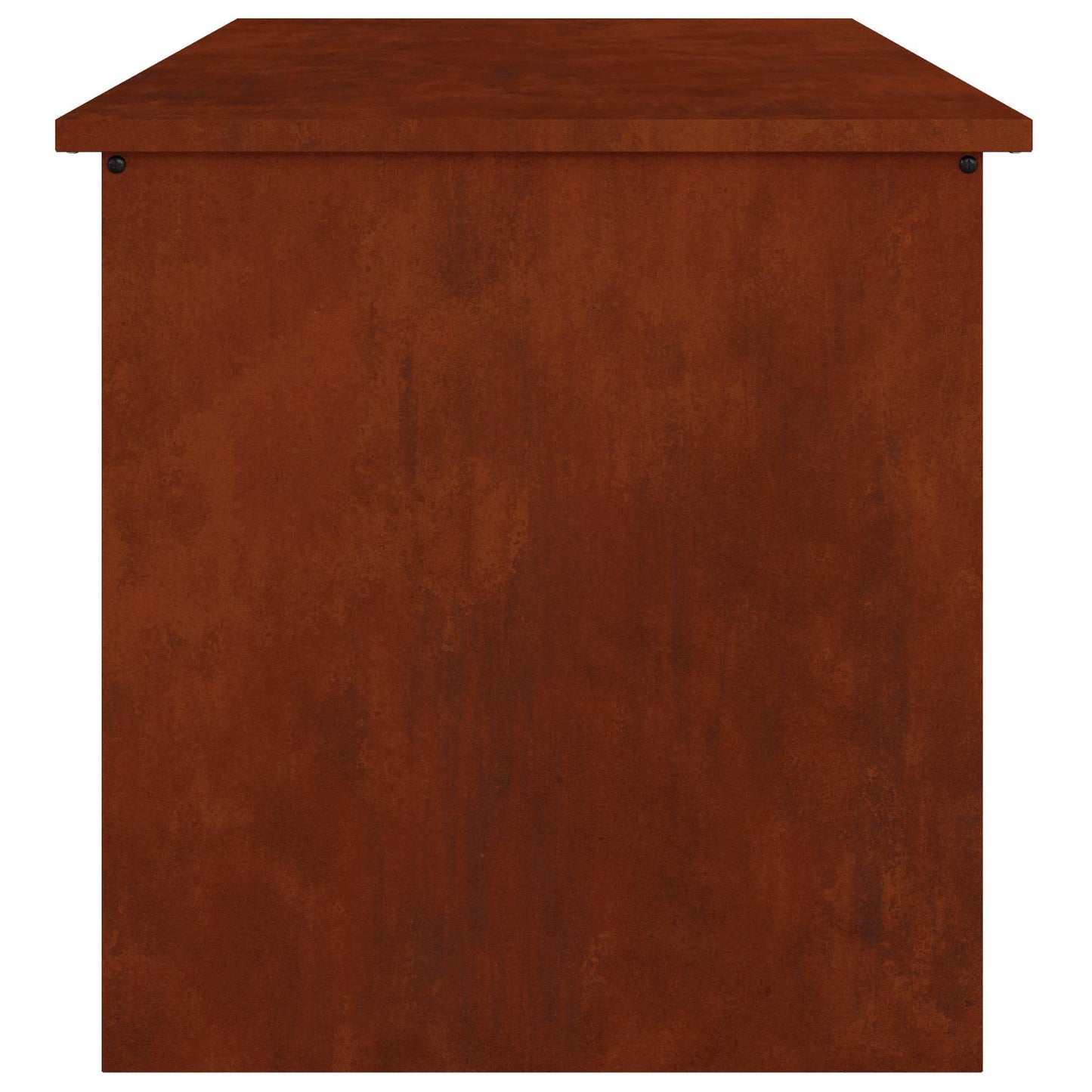 Cassa per cuscini da giardino Acciaio 80 x 50,5 x 50 cm Ruggine