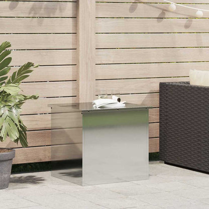 Scatola di Stoccaggio Esterno Argento 55 x 50,5 x 50 cm Acciaio