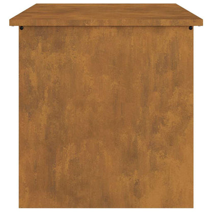 Scatola di Stoccaggio Esterno Ruggine 55 x 50,5 x 50 cm Acciaio