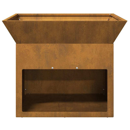 Focolare Ruggine 50 x 50 x 40 cm acciaio corten