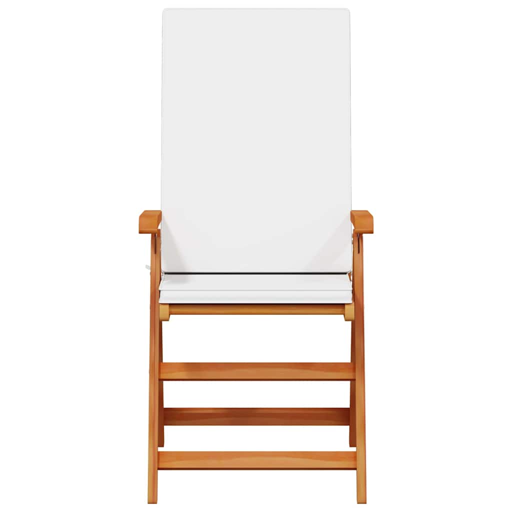 Sedia da Giardino 4 pcs Marrone e bianco 57 x 71.5 x 104 cm