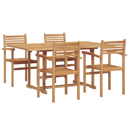 Set da Pranzo per Giardino 5 pcs Naturale - homemem39