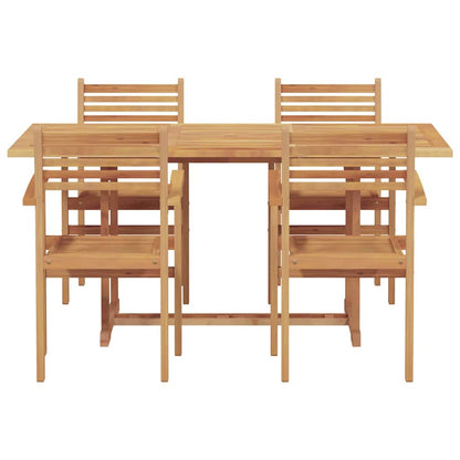 Set da Pranzo per Giardino 5 pcs Naturale
