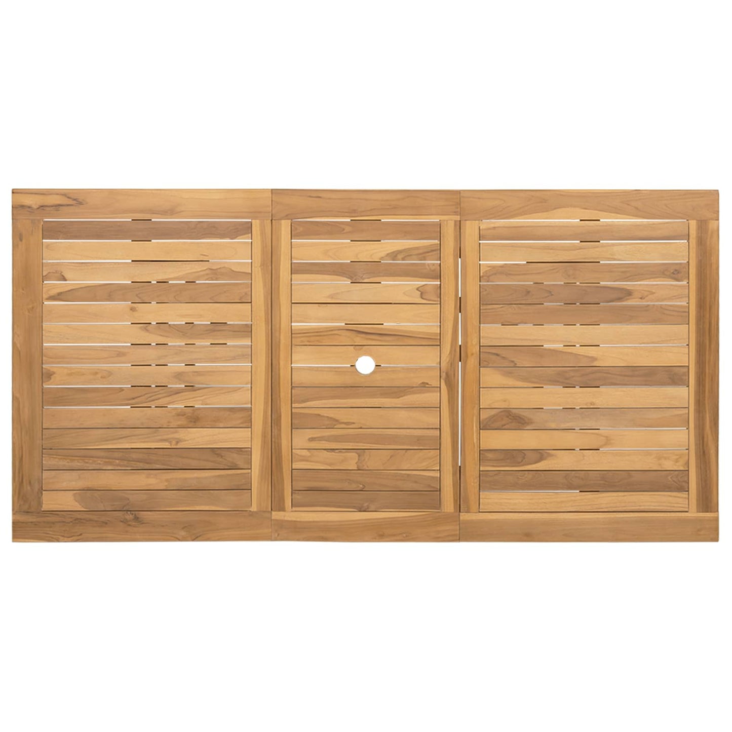Set da Pranzo per Giardino 7 pcs Marrone Legno di teak solido | homemem39