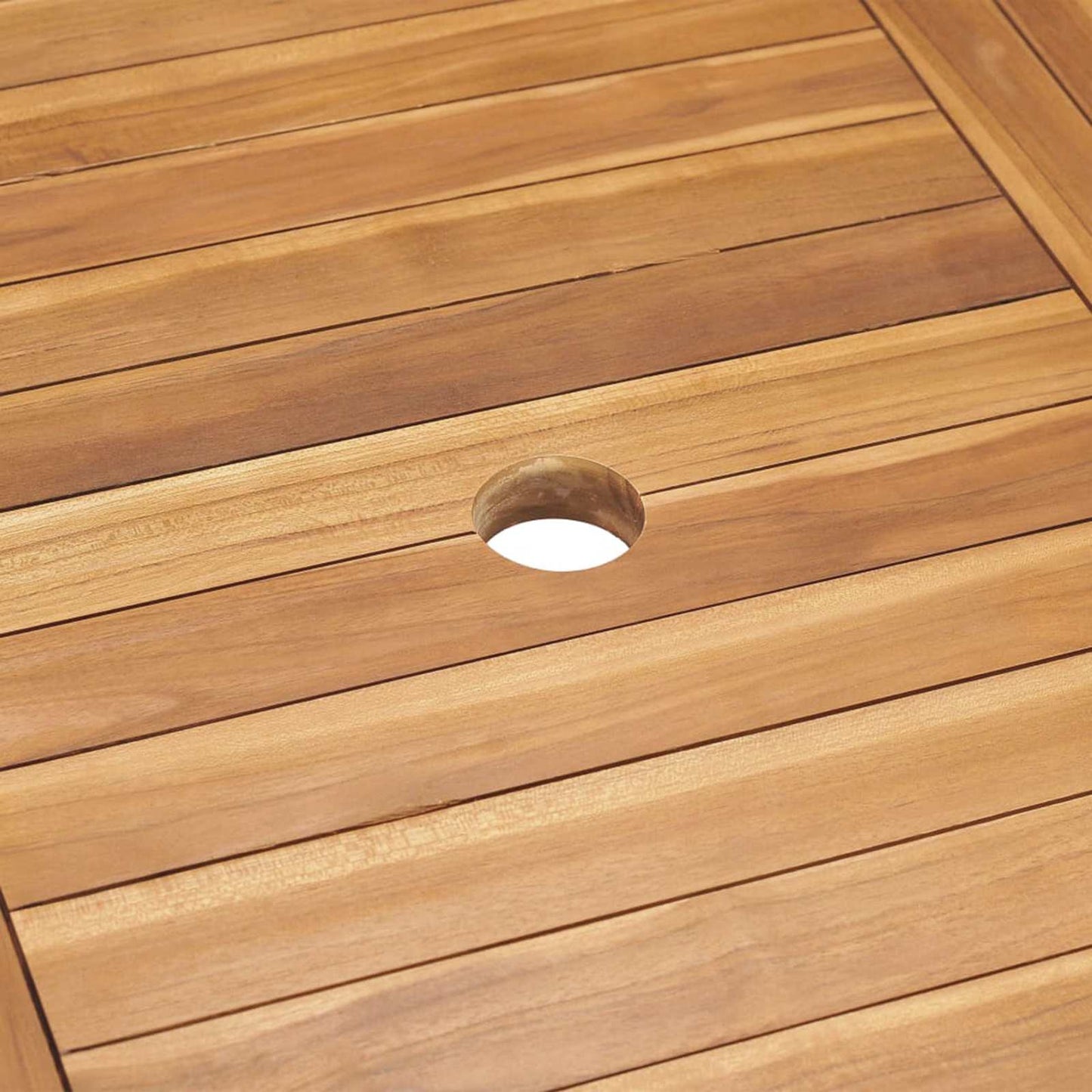 Set da Pranzo per Giardino 9 pcs Marrone Legno di teak solido