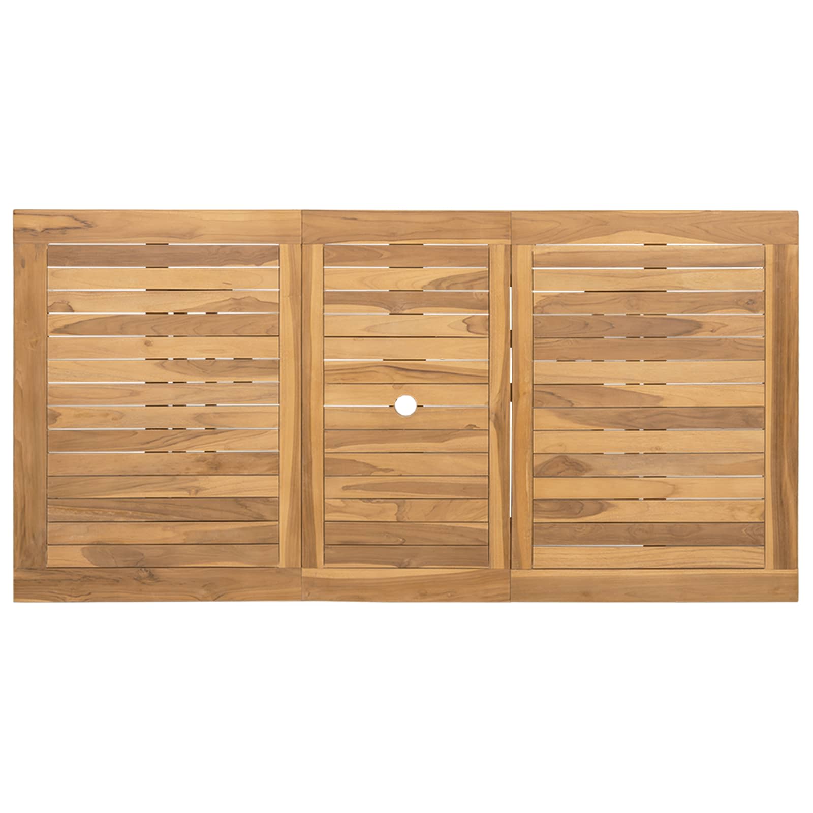 Set da Pranzo per Giardino 9 pcs Marrone Legno di teak solido | homemem39