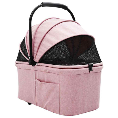 Passeggino pieghevole per animali Rosa 78 x 54 x 101 cm - homemem39