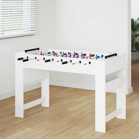 Tavolo da Foosball Bianco 125 x 60,5 x 80 cm Legno multistrato