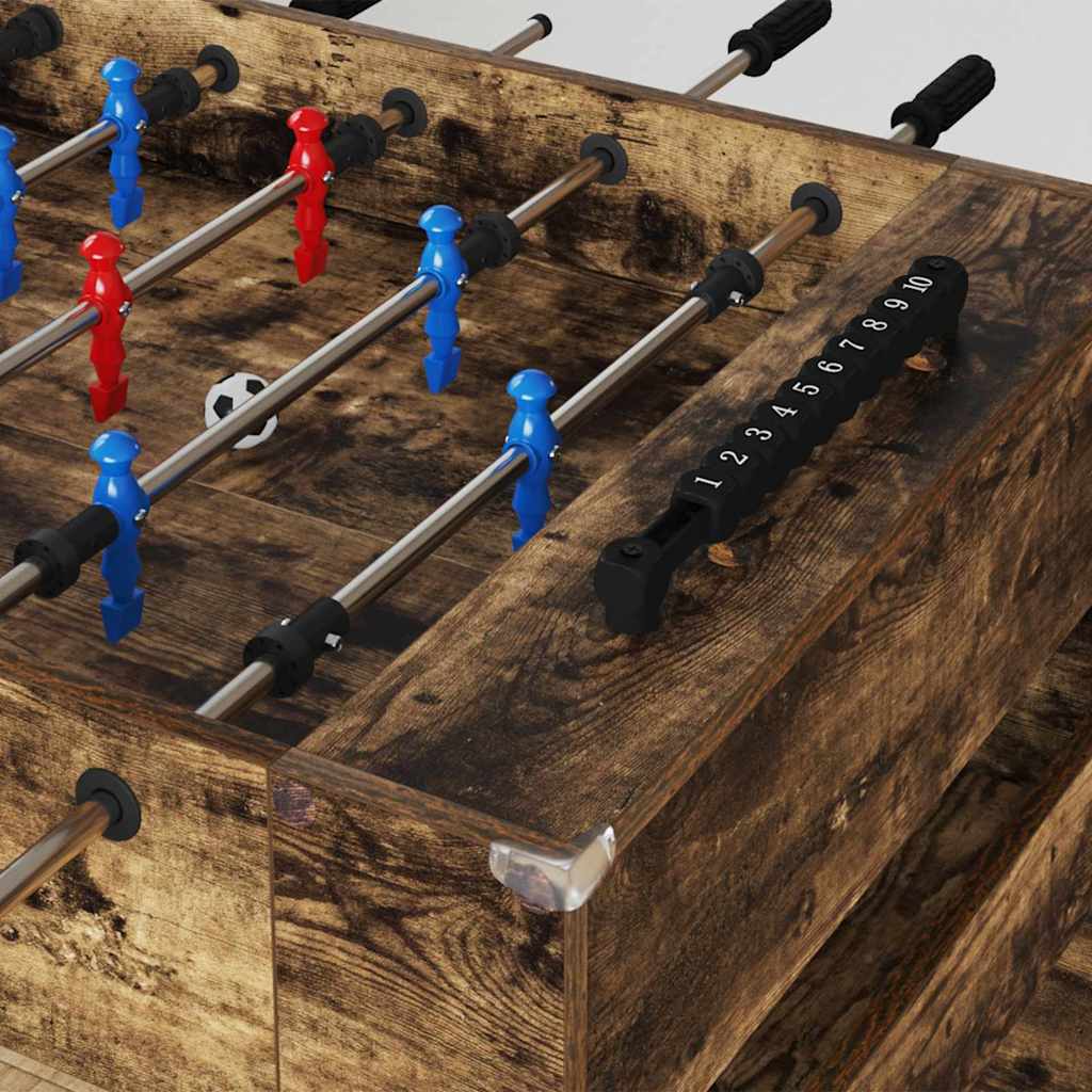 Tavolo da Foosball Rovere fumé 125 x 60,5 x 80 cm