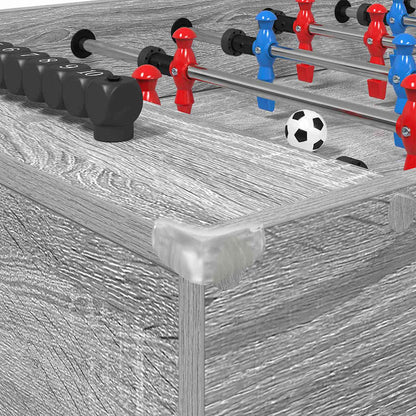 Tavolo da Foosball Grigio Sonoma 125 x 60,5 x 80 cm