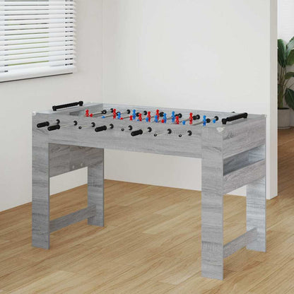 Tavolo da Foosball Grigio Sonoma 125 x 60,5 x 80 cm