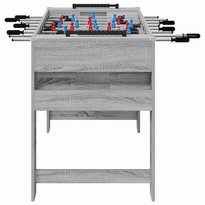 Tavolo da Foosball Grigio Sonoma 125 x 60,5 x 80 cm