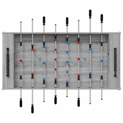Tavolo da Foosball Sonoma grigia 125 x 60,5 x 80 cm