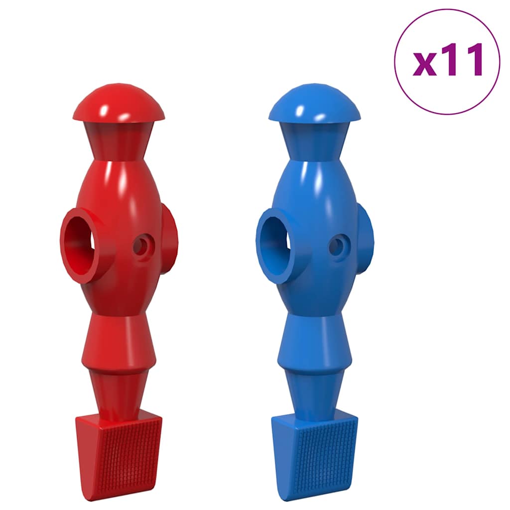 Giocatori di Tavolo da Calcio 22 pcs Blu e Rosso PP