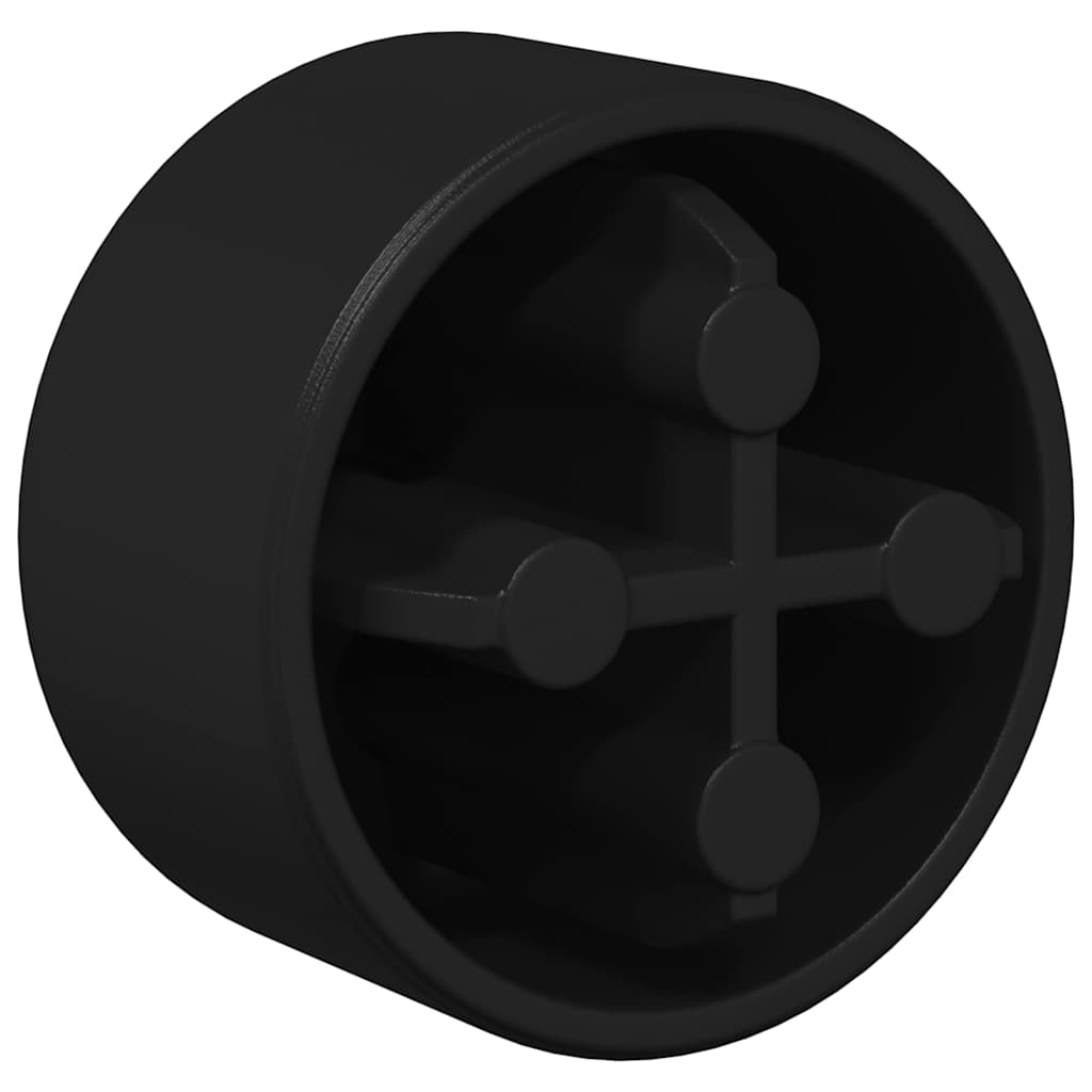Tappi per tavoli da calciobalilla 10 pcs Nero 1,5 x 1,5 x 1 cm