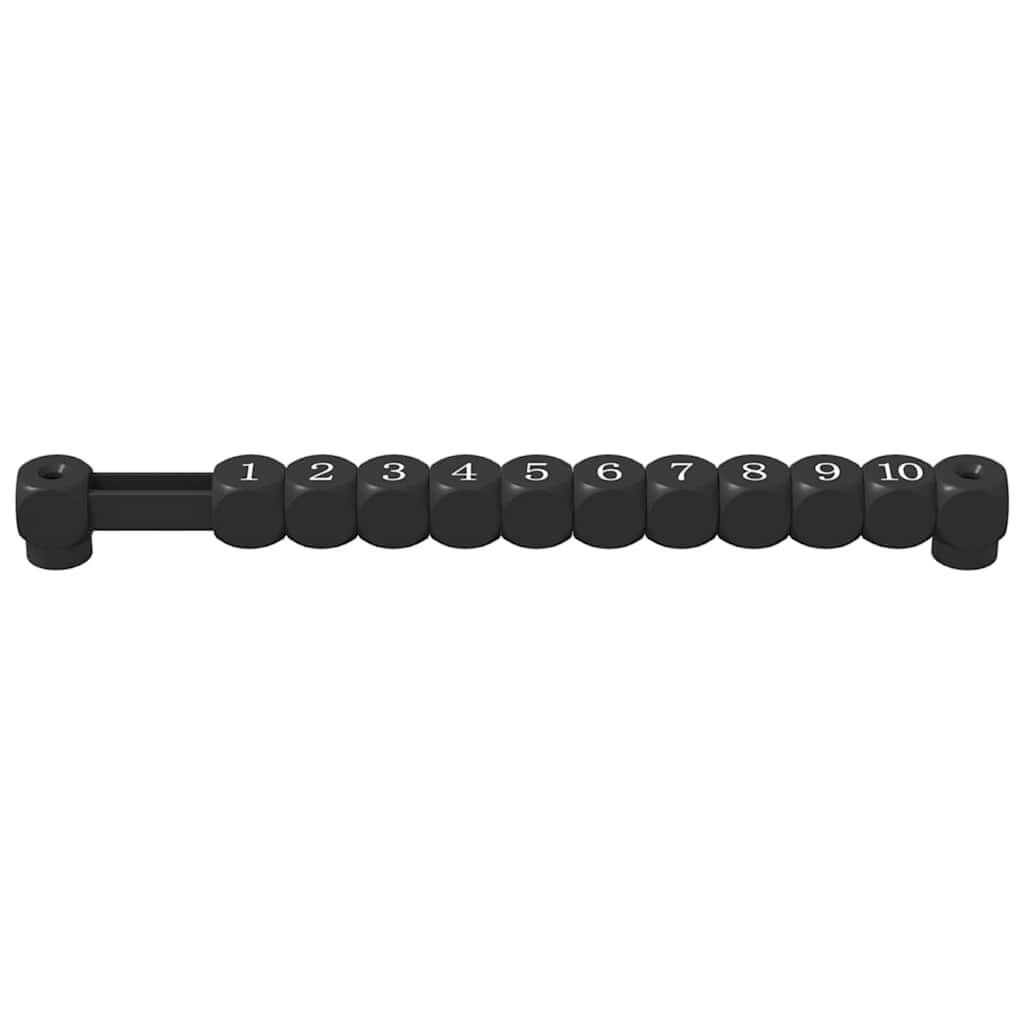 Contatori da tavolo da calcio 2 pcs Nero 30 x 2,2 x 2,9 cm HIPS | homemem39
