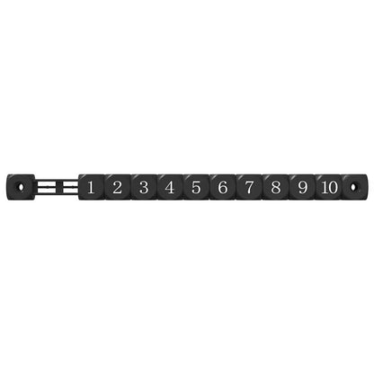 Contatori da tavolo da calcio 2 pcs Nero 30 x 2,2 x 2,9 cm HIPS