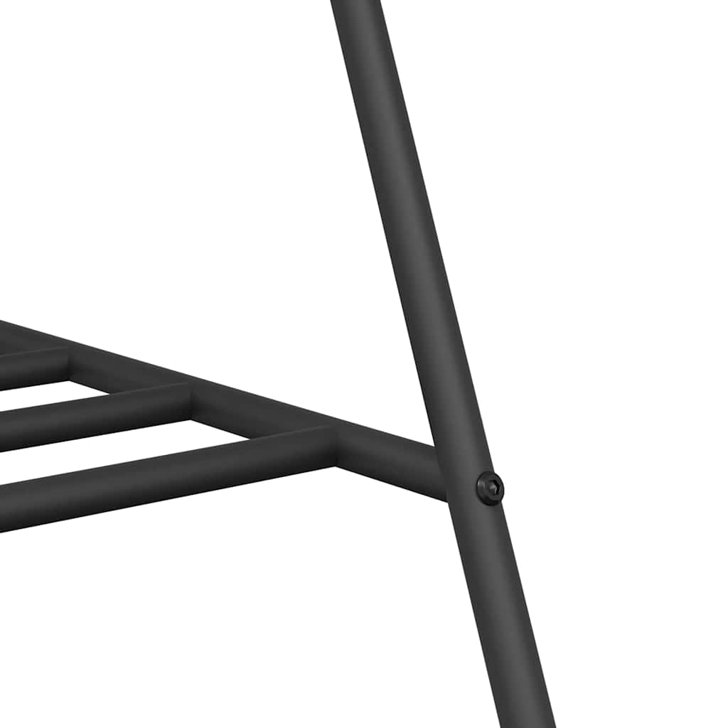 Stendibiancheria Nero 100 x 56 x 154 cm Acciaio