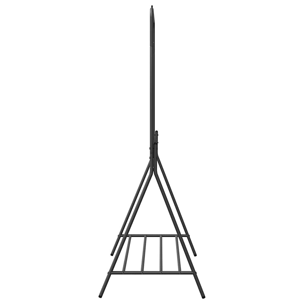 Stendibiancheria Nero 100 x 56 x 154 cm Acciaio