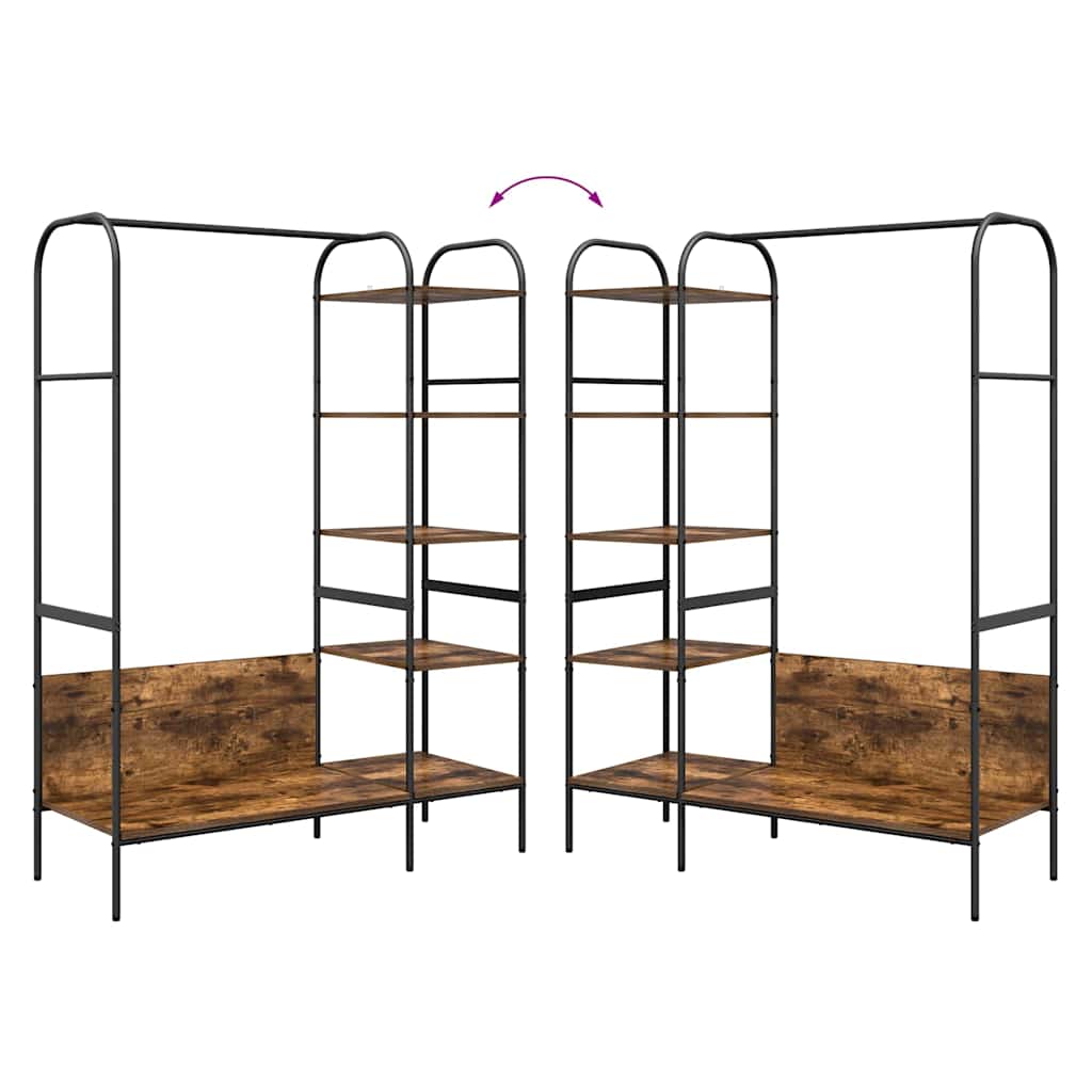 Stendibiancheria Rovere Marrone 120 x 44 x 160 cm