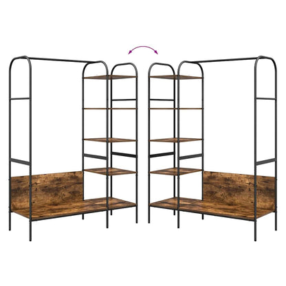Stendibiancheria Rovere Marrone 120 x 44 x 160 cm