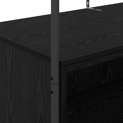 Stendibiancheria Nero 100 x 44 x 160 cm Legno multistrato