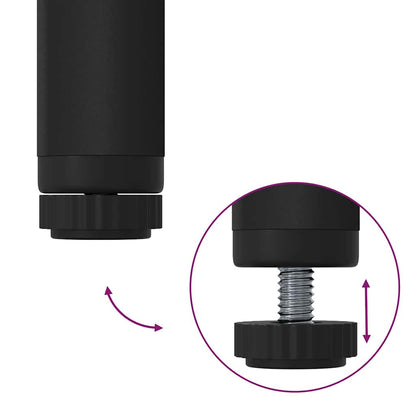 Stendibiancheria Nero 100 x 44 x 160 cm Legno multistrato