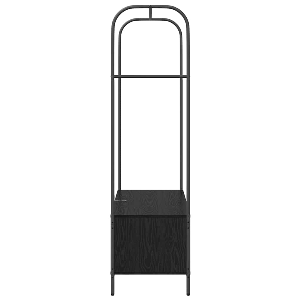 Stendibiancheria Nero 100 x 44 x 160 cm Legno multistrato