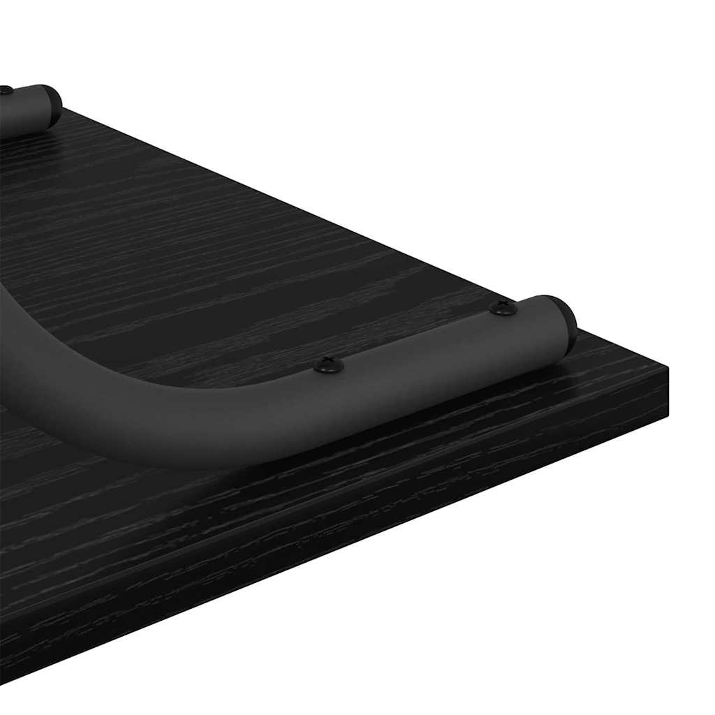 Tavolo consolle con lo scaffale Rovere Nero 101 x 35 x 80,5 cm