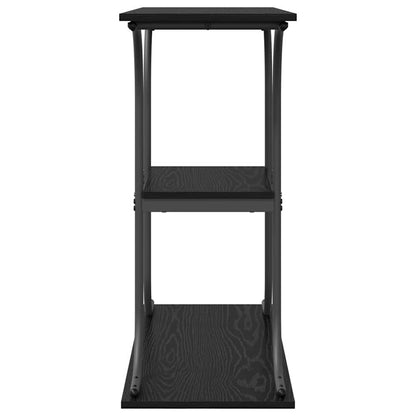 Tavolo consolle con lo scaffale Rovere Nero 101 x 35 x 80,5 cm