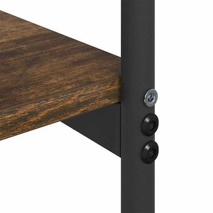 Tavolo consolle con lo scaffale Rovere fumé 101 x 35 x 80,5 cm